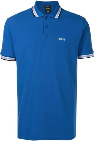 HUGO BOSS Camisa tipo polo Paddy con logo estampado