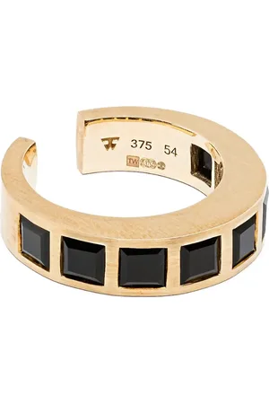 TOM WOOD Anillo Arch Square en oro reciclado de 9kt