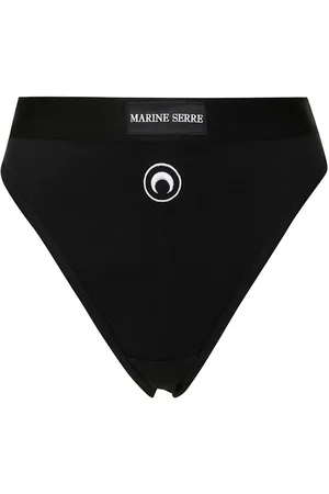 Marine Serre Calzones con bordado Crescent Moon