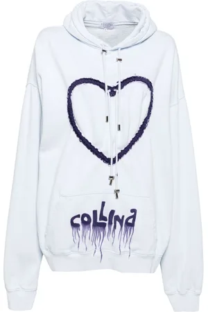 Collina Strada Hoodie con motivo de corazón