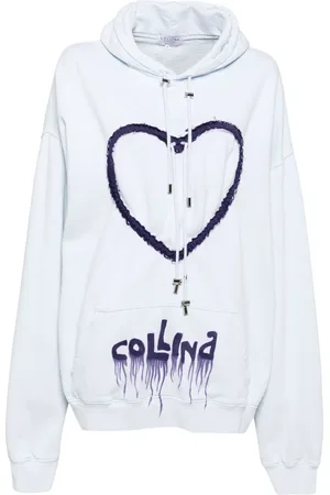 Collina Strada Hoodie con motivo de corazón
