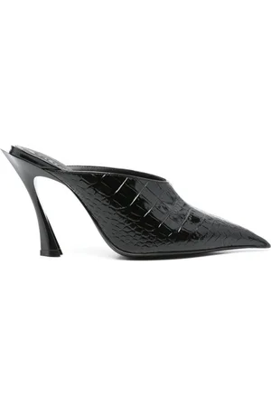 MUGLER Mules Fang con tacón de 95mm