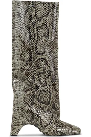 COPERNI Botas con estampado de piel de serpiente y tacón de 100mm