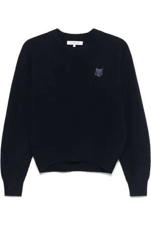 Maison Kitsuné Suéter con parche Bold Fox Head