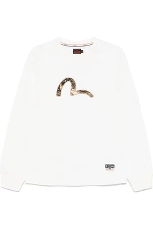 Evisu Playera con aplique de gaviota