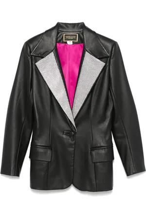 MITILIANE COUTURE Blazer con solapas de cristal