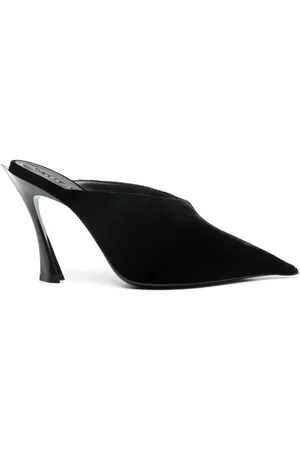 MUGLER Mules de gamuza con tacón de 95mm