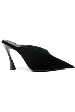 MUGLER Mules de gamuza con tacón de 95mm