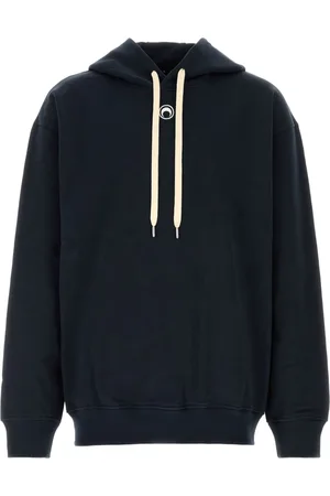 Marine Serre Hoodie texturizada con logo Moon