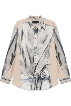Y / PROJECT Camisa con estampado trompe-l