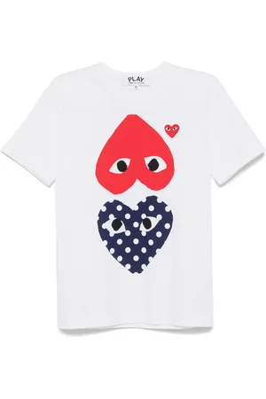 Comme des Garçons Playera con corazón estampado