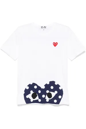 Comme des Garçons Playera con corazón estampado