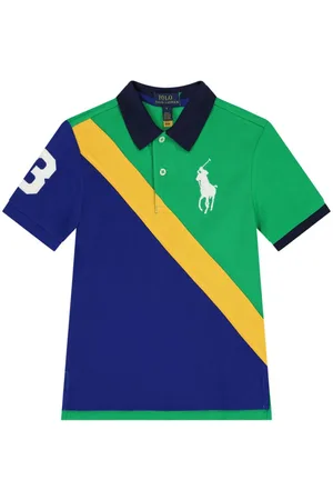Ralph Lauren Playera tipo polo con diseño color block