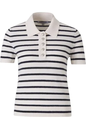 VERONICA BEARD Playera tipo polo a rayas