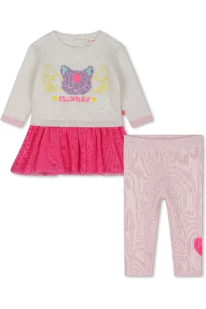 Billieblush Set de dos vestidos tejidos de canalé