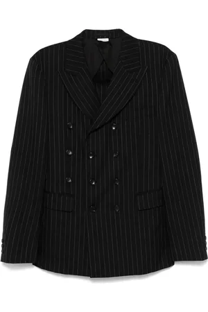 Comme des Garçons Blazer con motivo de rayas diplomáticas