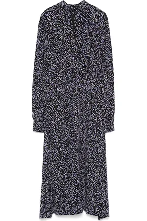 Karl Lagerfeld Vestido midi con estampado de cebra