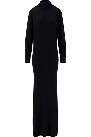 LANEUS Vestido con cuello vuelto