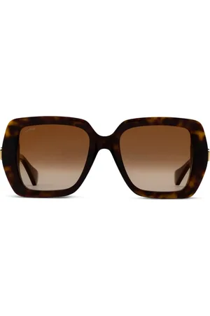 Cartier Lentes de sol con armazón cuadrada