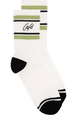 Café Kitsuné Calcetines tejidos de canalé en intarsia