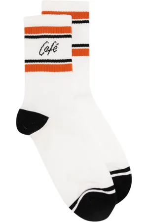 Café Kitsuné Calcetines tejidos de canalé en intarsia