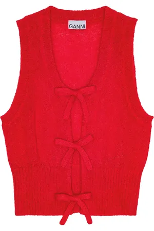 Ganni Chaleco con detalle de moño