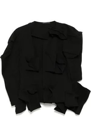 YOHJI YAMAMOTO Chamarra con mangas drapeadas