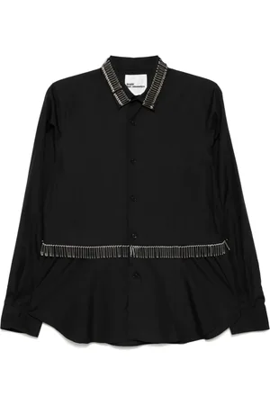 NOIR KEI NINOMIYA Camisa manga larga con detalle de imperdible