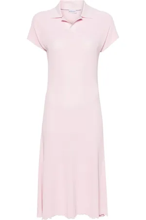 Burberry Vestido largo con cuello de playera tipo polo