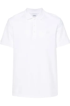 Burberry Playera tipo polo con logo bordado