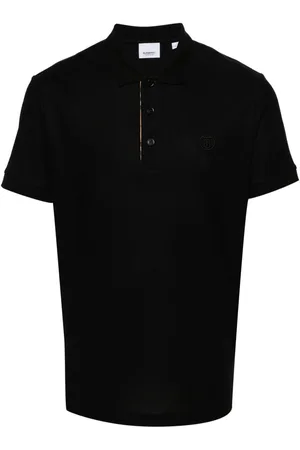 Burberry Playera tipo polo de piqué con logo bordado