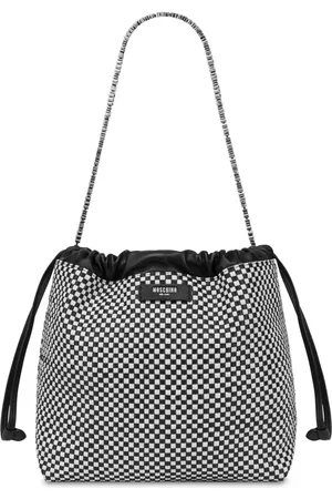 Moschino Bolsa de hombro con parche del logo