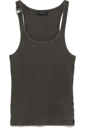 MUGLER Camiseta con detalle de aro