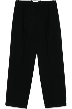 Saint Laurent Pantalones de franela a rayas