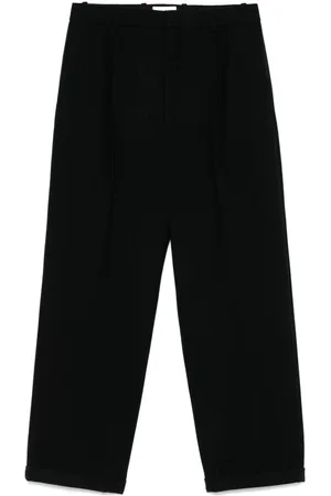 Saint Laurent Pantalones de franela a rayas