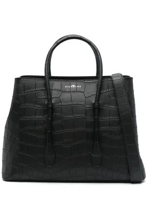 John Richmond Tote con efecto de piel de cocodrilo