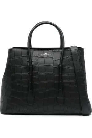 John Richmond Tote con efecto de piel de cocodrilo