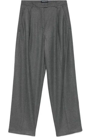 DRHOPE Pantalones con estampado de rayas diplomáticas
