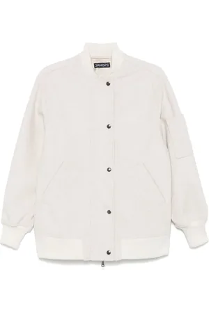 DRHOPE Chamarra bomber con botones
