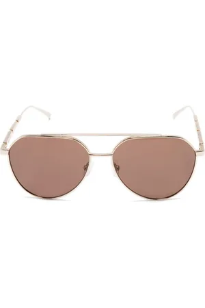 Alexander McQueen Lentes de sol con armazón estilo piloto