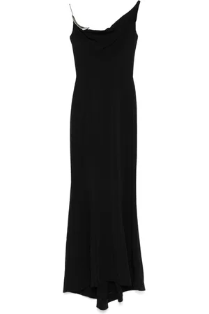 MUGLER Vestido largo en crepe
