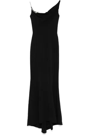 MUGLER Vestido largo en crepe