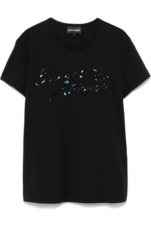 Emporio Armani Playera con logo bordado