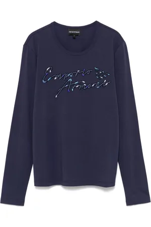 Emporio Armani Playera con logo bordado