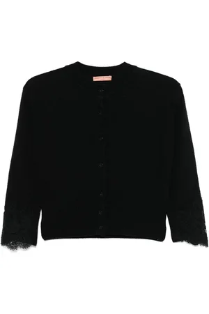 ERMANNO SCERVINO Cárdigan con ribete de encaje
