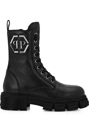 Philipp Plein Botines con placa del logo