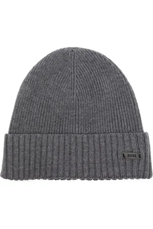 HUGO BOSS Gorro tejido de canalé