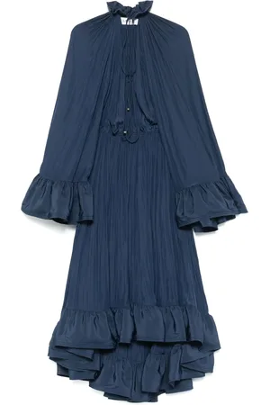 Lanvin Vestido largo con volantes