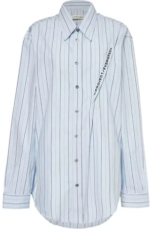 Y / PROJECT Camisa con rayas estampadas
