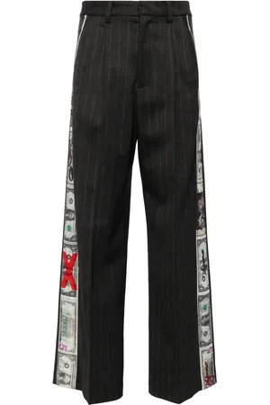 Vaquera Pantalones con dólares estampados